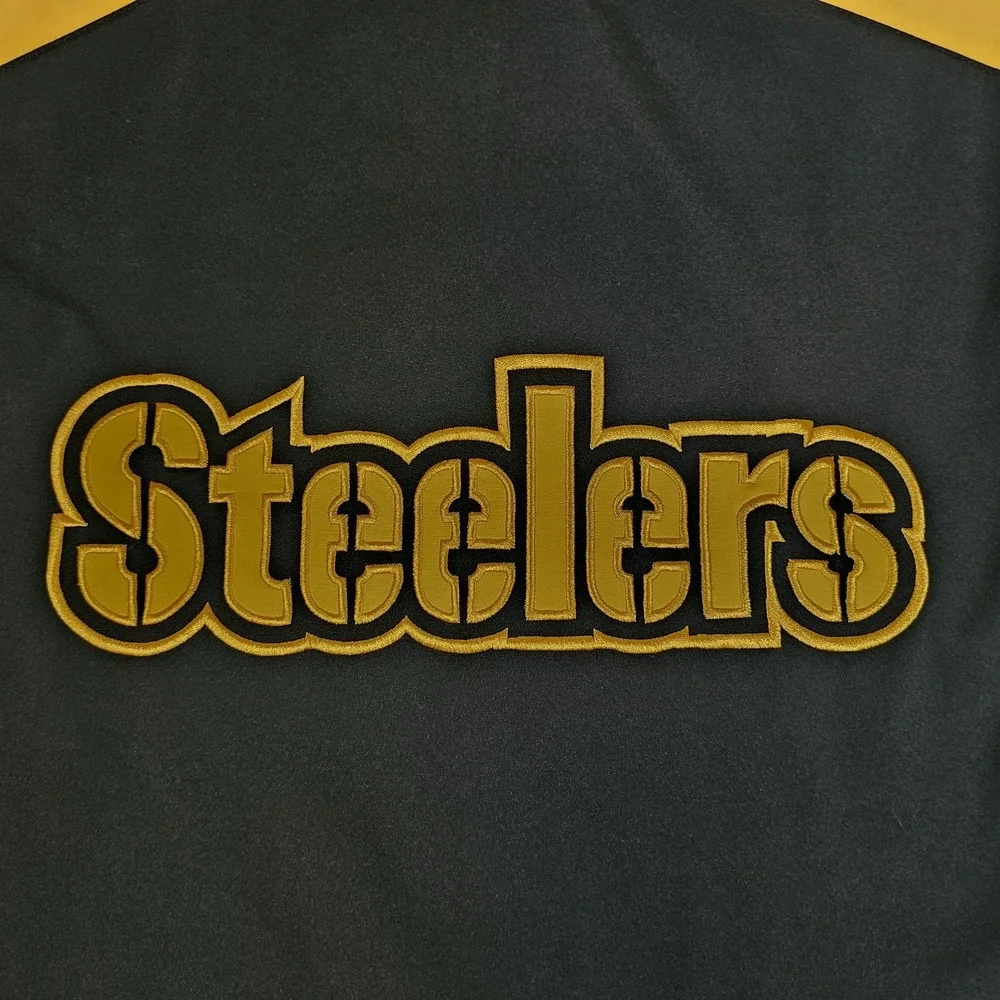 Pittsburgh Steelers NFL Mens 3 Layer Soft Shell Bonded Jacket with Fleece Lining